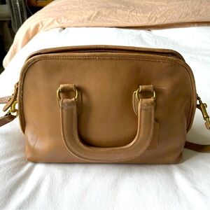 1980s vintage coach purse (brown with gold zipper/accents)